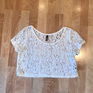 Full Tilt Tops - Lace crop top Full Tilt Tops - Lace crop top